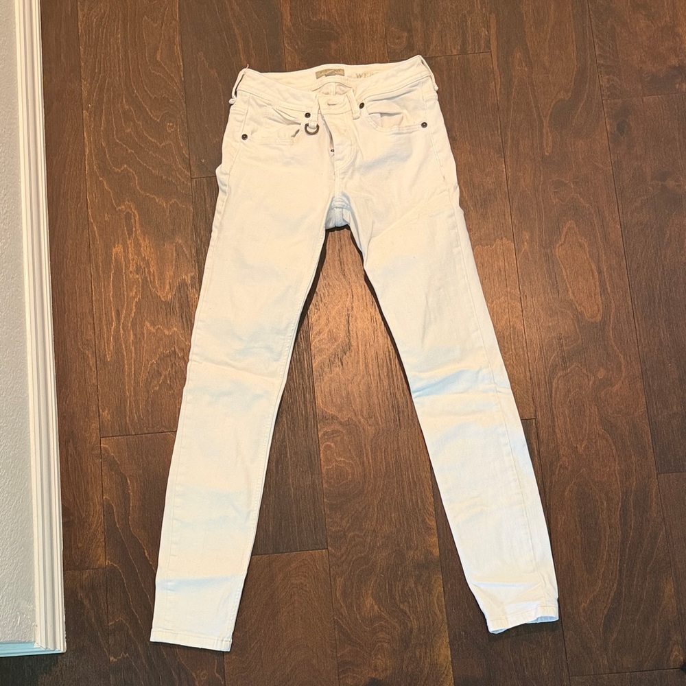 Burberry Brit Westbourne Skinny ankle white slim fit jeans size 25w